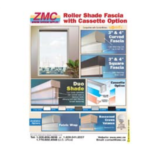 Roller Shade Fascia with Cassette Option Flyer ZMC